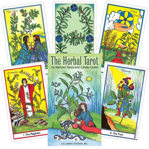 The Herbal Tarot Deck by Michael Tierra Candis Cantin 78 Cards US Games